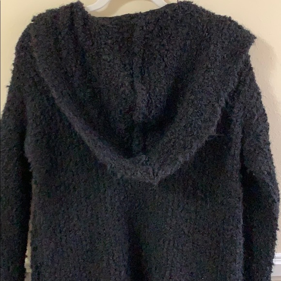 Brandy❤︎Melville fuzzy open front hooded cardigan - Picture 4 of 5